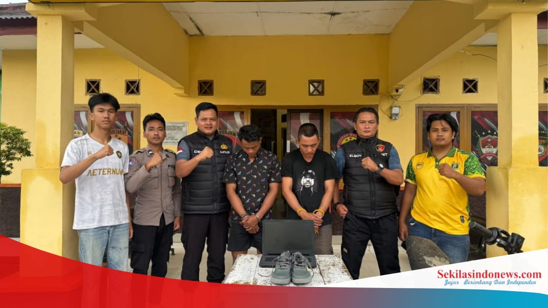 Curi Laptop di Tambak Udang, Residivis Narkoba dan Rekannya Diringkus Polsek Tempilang