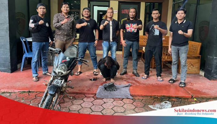 Gasak Satria FU saat Pemilik Tertidur, Residivis Curanmor Diciduk Tim Macan Selatan