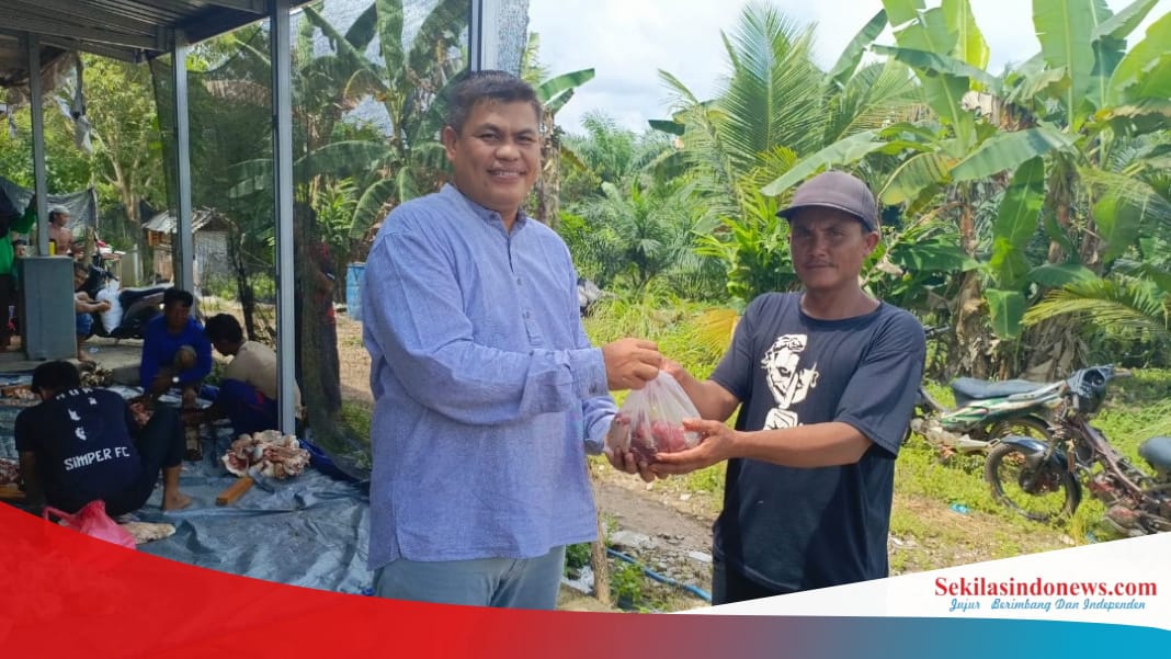 PT Timah dan PWI Bateng Tebar Kurban hingga Perbatasan Desa