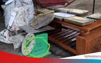 Terkuak! Timbangan Bertuliskan BUMDes Tukak Ditemukan di Lokasi Peleburan Timah Ilegal