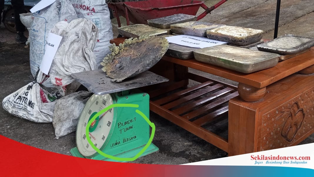 Terkuak! Timbangan Bertuliskan BUMDes Tukak Ditemukan di Lokasi Peleburan Timah Ilegal