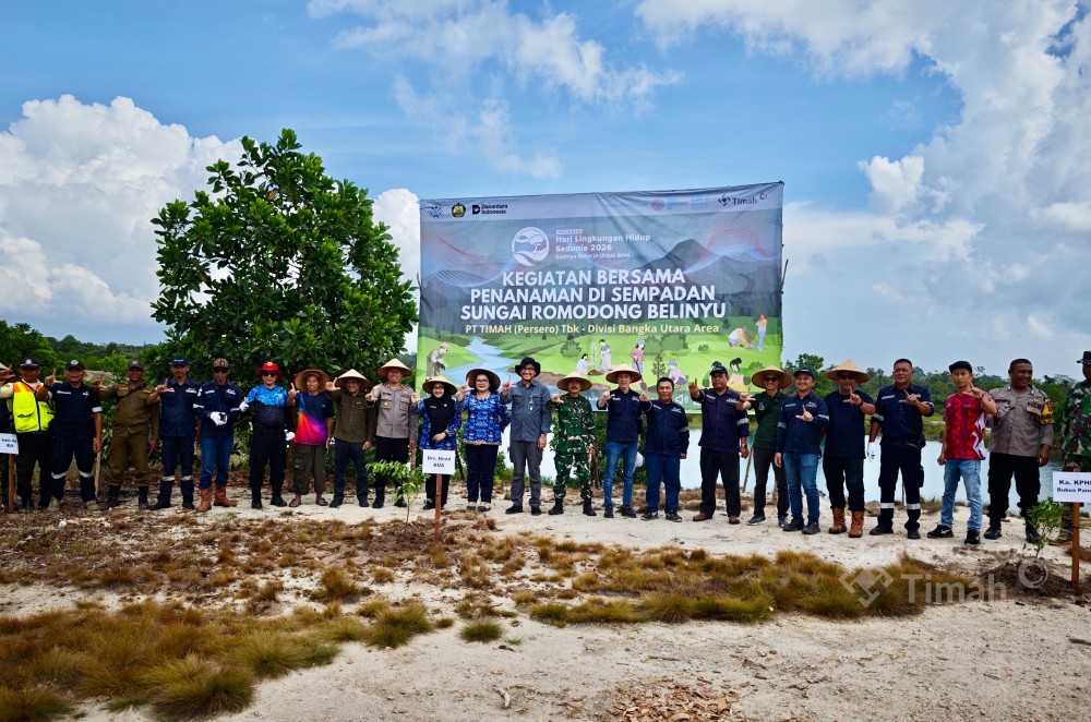 PT Timah Perkuat Konservasi Lingkungan Lewat Penanaman 500 Pohon di Romodong