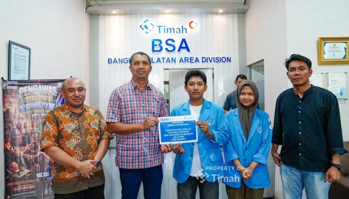 PT Timah Dukung BEM UBB Jalankan Program Bina Desa di Bangka Selatan