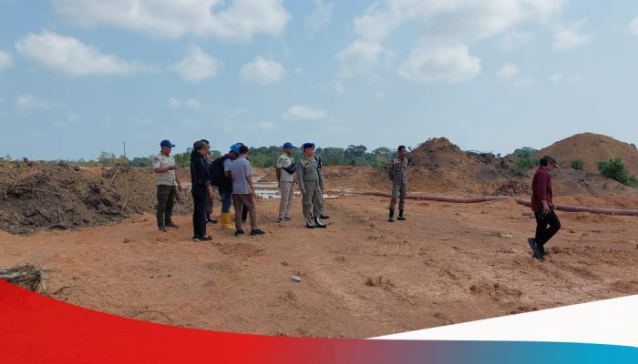 Tim Gabungan Hentikan Aktivitas Tambang Ilegal di Depan DPRD dan KIR Basel, Disebut Milik Dedi dan Hen