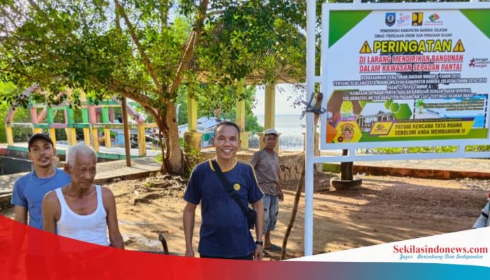 Dinas PUPR Basel Pasang Plang Larangan, Bangunan di Sempadan Pantai Siap-siap Ditertibkan