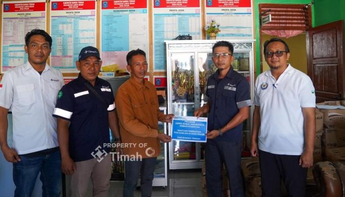 PT TIMAH Bangun Pos Kamling di Desa Kulur, Perkuat Keamanan dan Kebersamaan Warga