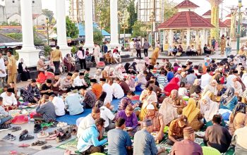 Pemkab Basel Rayakan 1 Muharram dengan Tradisi Nganggung Berkah di Simpang Lima Toboali