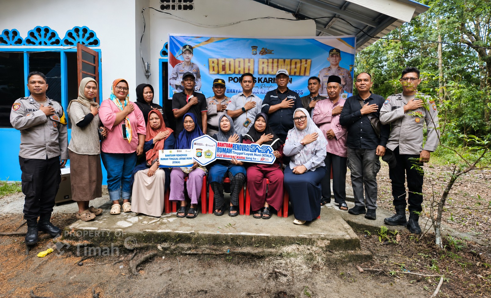 PT Timah dan Polres Karimun Renovasi Rumah Nelayan di Kundur Barat yang Nyaris Roboh