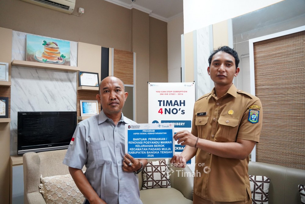 PT Timah Renovasi Posyandu Desa Berok untuk Tingkatkan Layanan Kesehatan Masyarakat