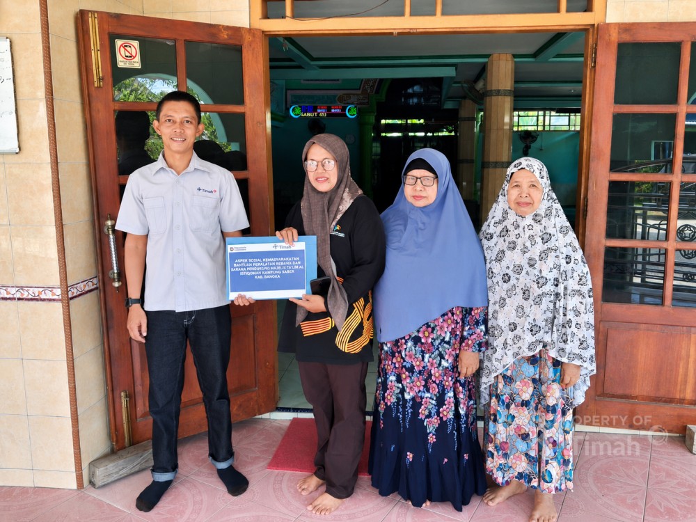 Dukung Kelestarian Seni Rebana, PT Timah Salurkan Bantuan untuk Majelis Taklim Al Istiqomah