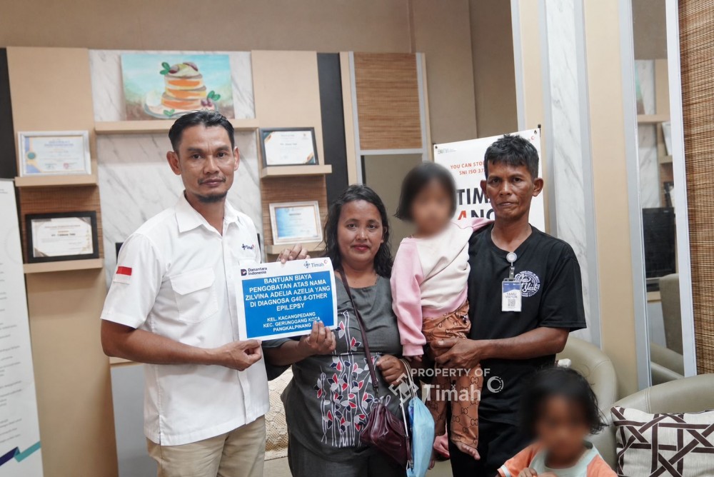 PT Timah Bantu Biaya Pengobatan Balita Penderita Epilepsi di Pangkalpinang