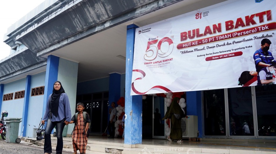 Lanjut ke Bangka Tengah, Bulan Bakti HUT ke-50 PT Timah Disambut Antusias Ratusan Warga