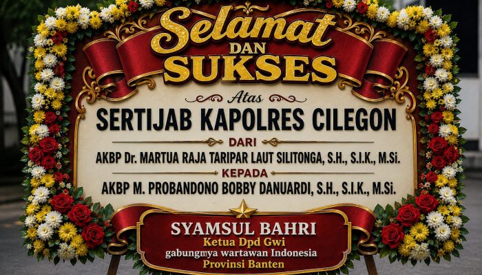Sertijab Kapolres Cilegon, GWI Banten Dorong Sinergi Polri dan Pers Demi Pelayanan Publik