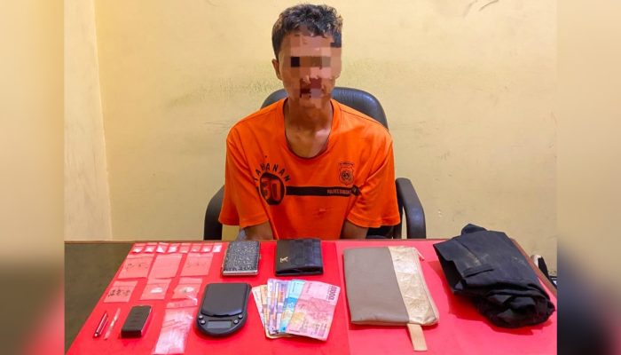 Terendus dari Laporan Warga, Pengedar Sabu di Desa Nadung Digulung Satresnarkoba Polres Basel