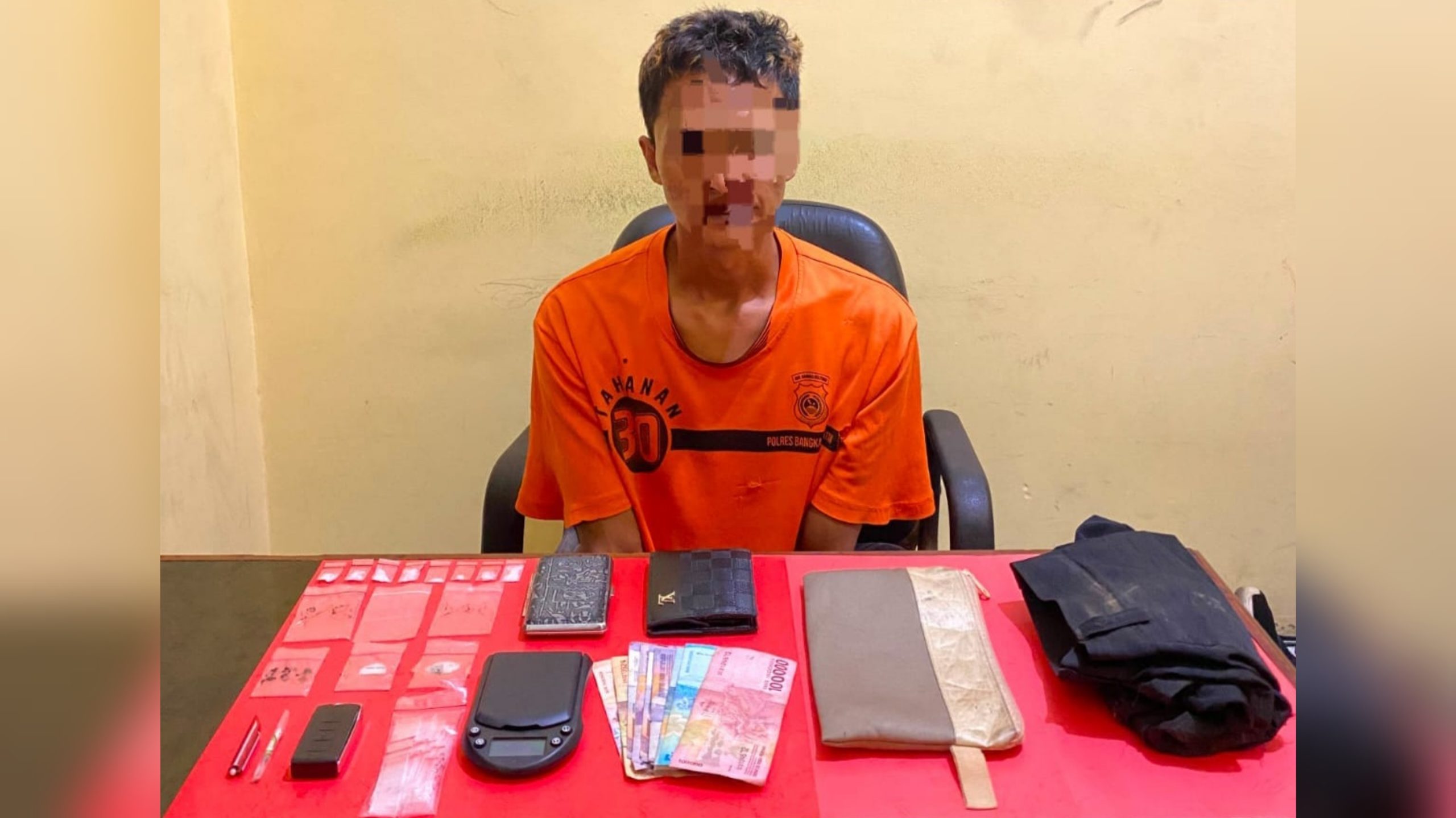 Terendus dari Laporan Warga, Pengedar Sabu di Desa Nadung Digulung Satresnarkoba Polres Basel