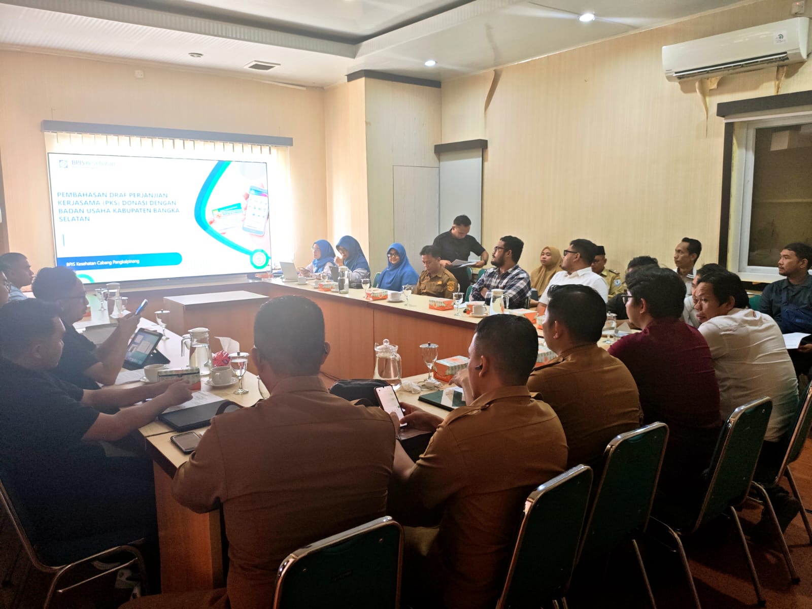 Pemkab Bangka Selatan Bahas PKS Pemanfaatan Dana CSR Bersama Perusahaan dan BPJS Kesehatan