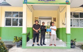 PT Timah Bantu Wujudkan Fasilitas Literasi SMPN 2 Simpang Katis