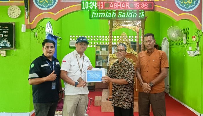 PT Timah Salurkan Bantuan untuk Masjid Nur Hidayah di Karimun, Digunakan untuk Beli AC