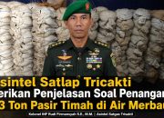 Asintel Satlap Tricakti Beri Penjelasan Terkait Penanganan 53 Ton Pasir Timah di Air Merbau