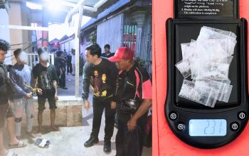 Diduga Edarkan Sabu di Sukadamai, Aloi dan Raja Dibekuk Satresnarkoba Polres Bangka Selatan