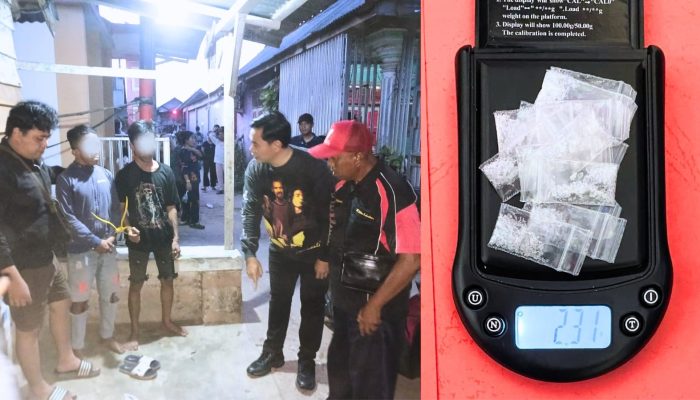 Diduga Edarkan Sabu di Sukadamai, Aloi dan Raja Dibekuk Satresnarkoba Polres Bangka Selatan