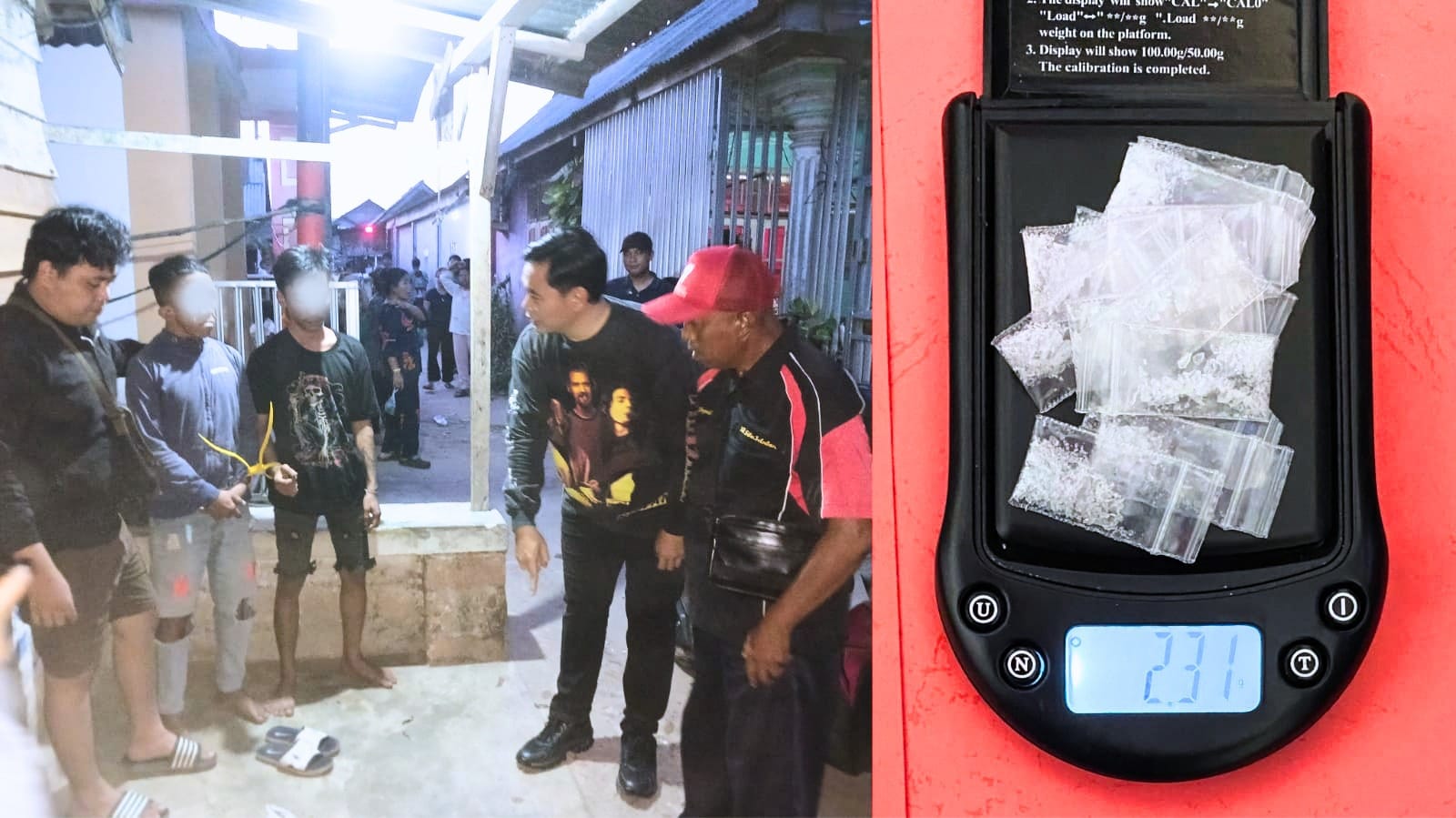 Diduga Edarkan Sabu di Sukadamai, Aloi dan Raja Dibekuk Satresnarkoba Polres Bangka Selatan