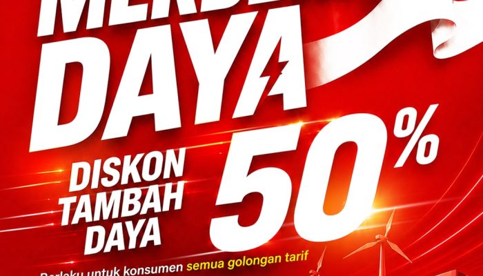 Promo Merdeka Daya berlaku hingga 25 Agustus 2026 melalui aplikasi PLN Mobile.