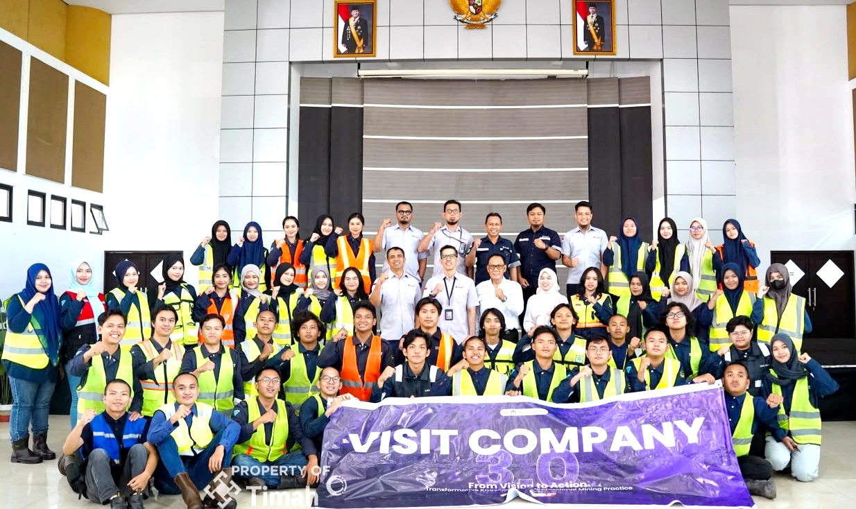 Puluhan Mahasiswa Unsri Pelajari Proses Tambang hingga Peleburan Timah di PT timah