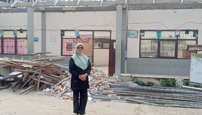 Sarana Sekolah Rusak Kini Dibenahi, Kepala SMP 2 PGRI Citangkil Sampaikan Terima Kasih kepada Pemerintah