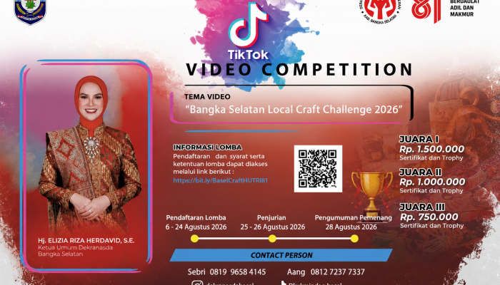 Berhadiah Jutaan Rupiah, Dekranasda Bangka Selatan Ajak Konten Kreator Promosikan Kriya Lokal Lewat TikTok