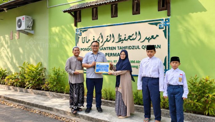 Perkuat Pendidikan Keagamaan, PT Timah Bantu Sarana Belajar Pesantren Tahfizhul Qur’an Permata Belitung
