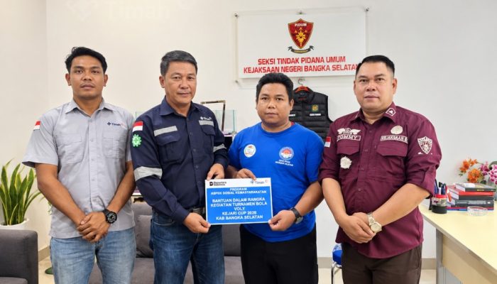 PT Timah Dukung Turnamen Voli Kajari Cup-Trans Rias, Dorong Olahraga Desa dan UMKM Bangka Selatan 