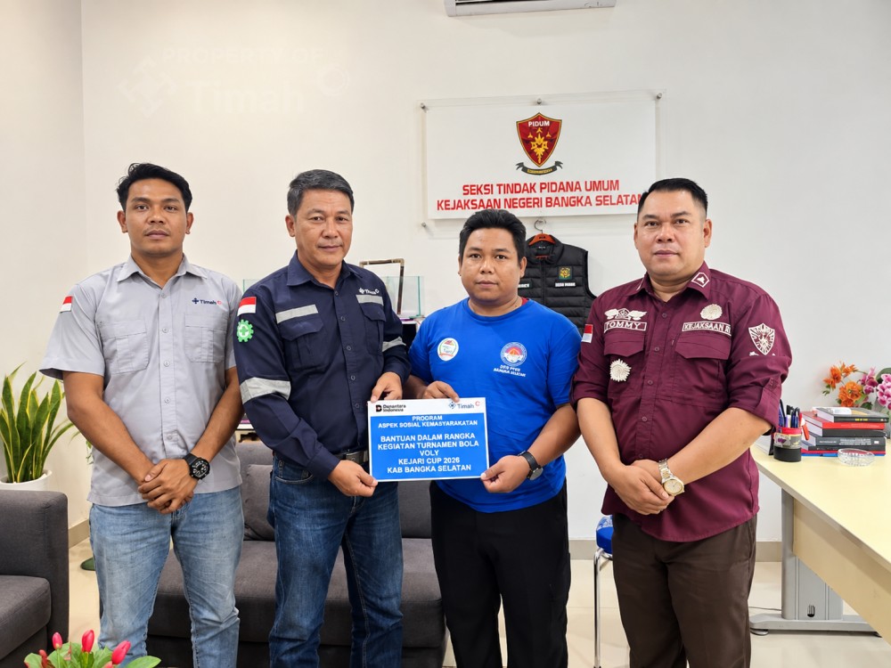 PT Timah Dukung Turnamen Voli Kajari Cup-Trans Rias, Dorong Olahraga Desa dan UMKM Bangka Selatan 