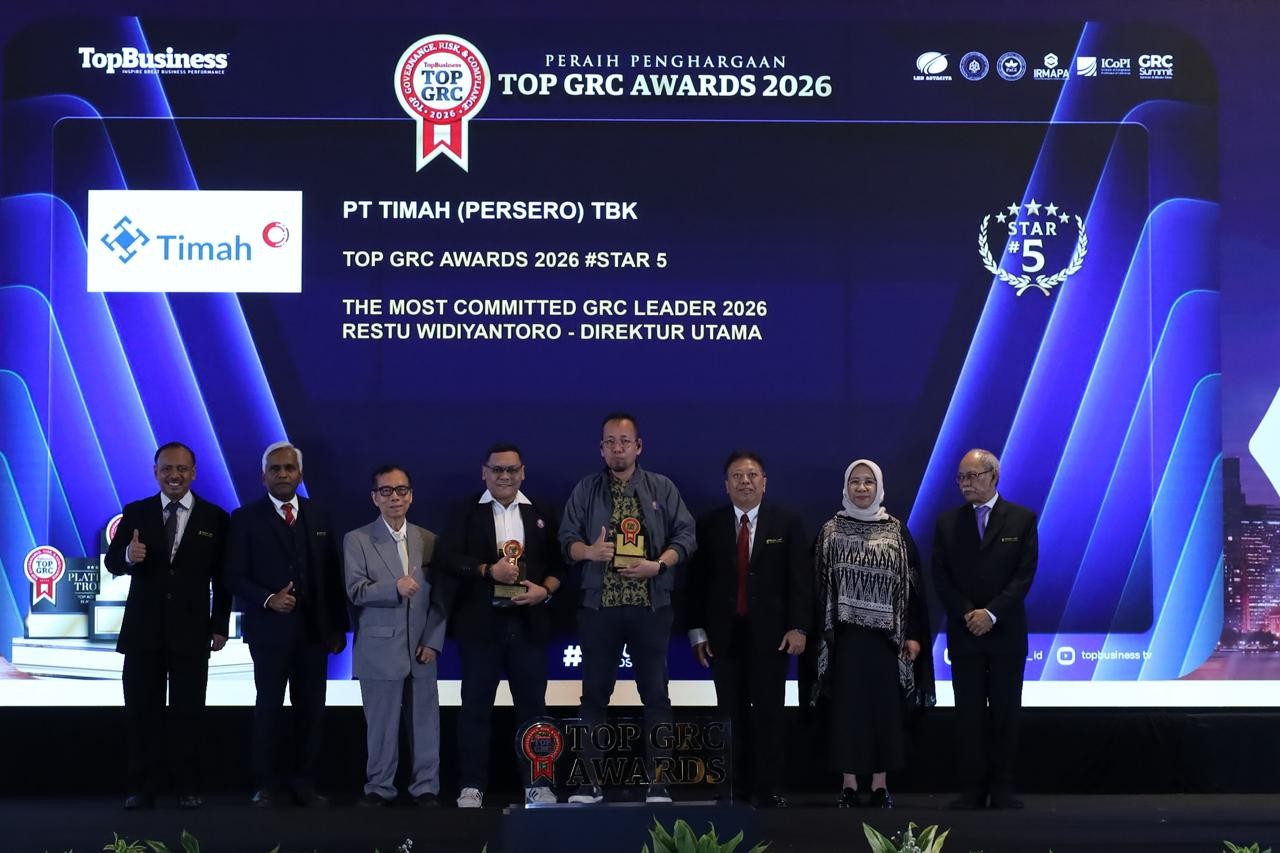 PT TIMAH Raih Dua Penghargaan TOP GRC Awards 2026