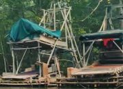 Puluhan Ponton Timah Masih Menghuni DAS Kampak Jebus, Ada Rencana Beroperasi Lagi?