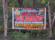 70 Ponton Timah Masih Bertengger di DAS Kampak, Polres Babar Berjanji Cek