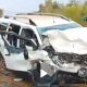 Braakk! Dua Mobil Jenis SUV Tabrakan di Jalan Desa Jeriji-Serdang, Kondisi Ringsek Parah