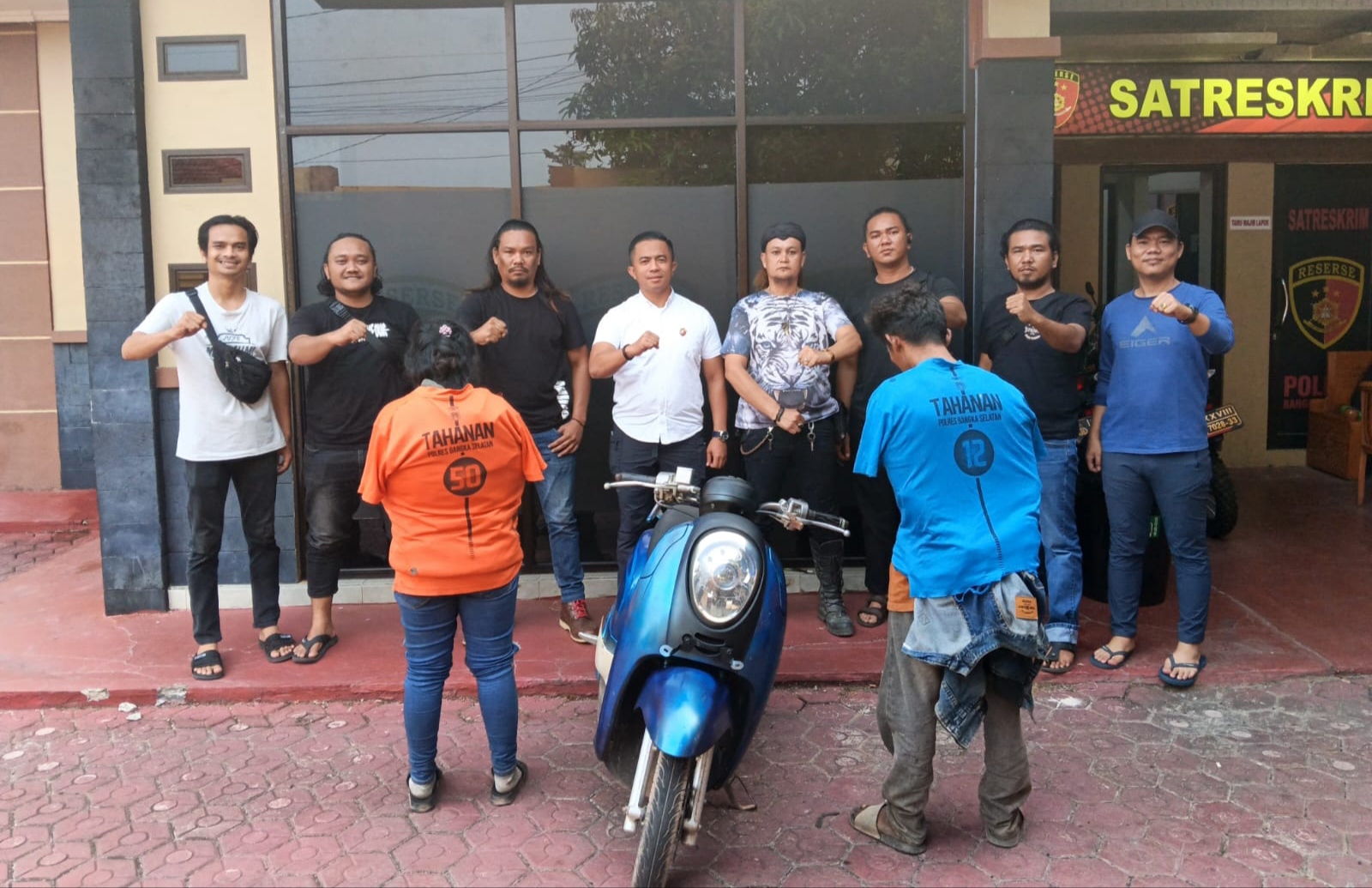 Curi Motor di Pasar Terminal Toboali, IRT dan Rekan Prianya Dilibas Macan Selatan