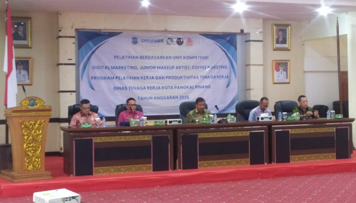 Siapkan Tenaga Kerja Kompeten, Pemkot Pangkalpinang Latih 55 Pencari Kerja