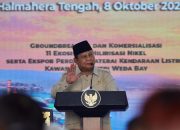 Prabowo : Ekspor Perdana Baterai Kendaraan Listrik Bukti Hilirisasi Indonesia Berhasil