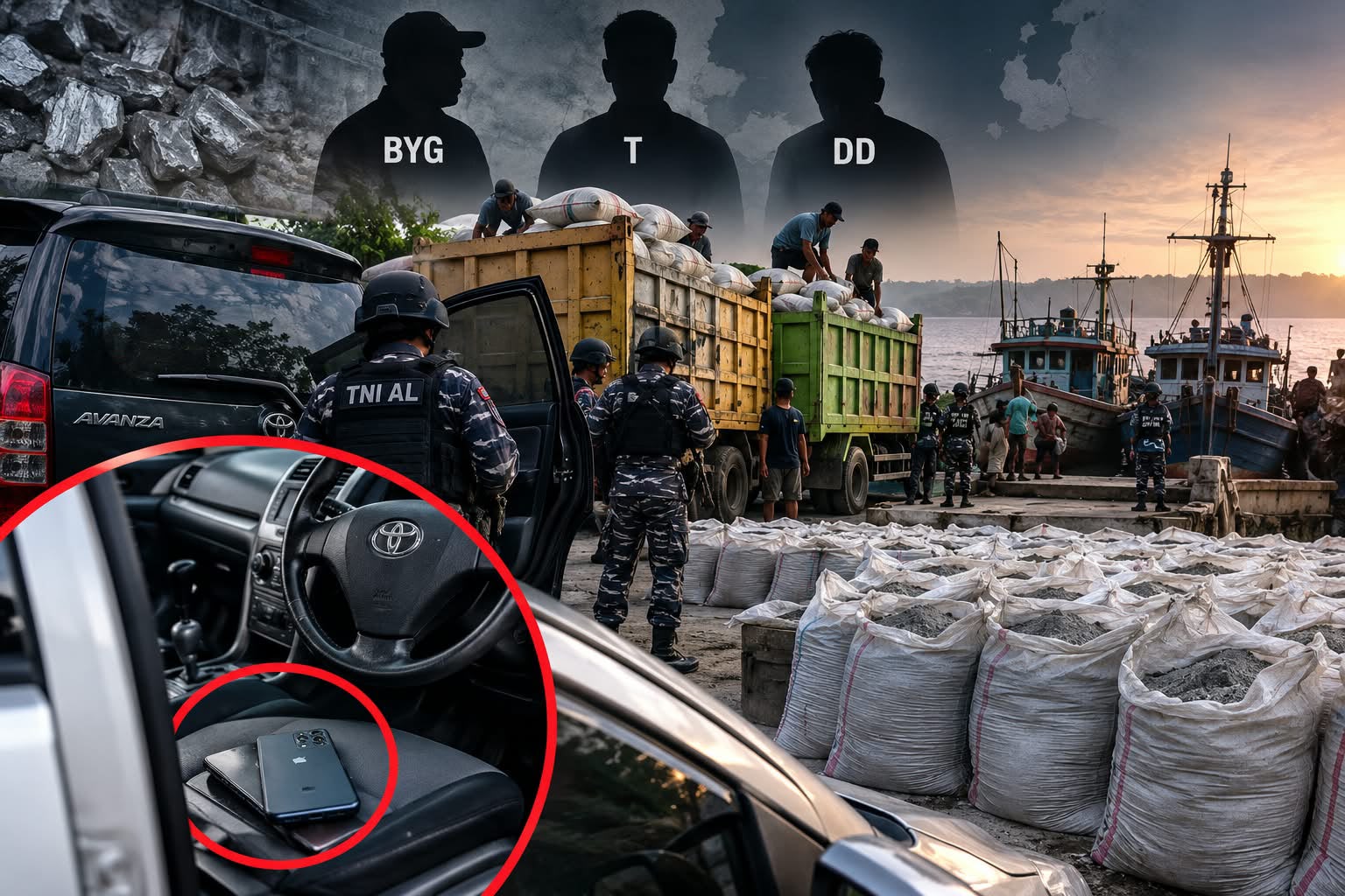 BYG Diduga Aktor Penyeludup Pasir Timah Ilegal di Sijuk