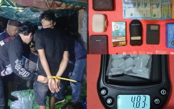 Polisi Gerebek Lokasi Diduga Sarang Narkoba di Sukadamai Toboali, YP dan Sabu 4,8 Gram Diamankan