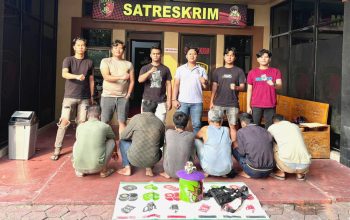 Digerebek saat Asyik Main Judi Kodok-kodok, 6 Warga Sukadamai Toboali Diamankan Polisi