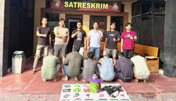 Digerebek saat Asyik Main Judi Kodok-kodok, 6 Warga Sukadamai Toboali Diamankan Polisi