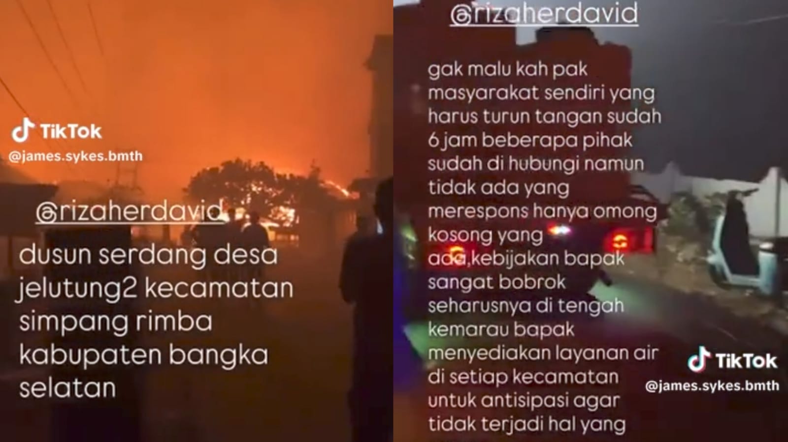 Warga Dusun Serdang Semprot Damkar Basel: Bilang Otw, Ditelepon Jam 3 Sore Baru Tiba Jam 8 Malam
