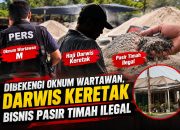 Dibekengi Oknum Wartawan, Darwis Keretak Bisnis Pasir Timah Ilegal