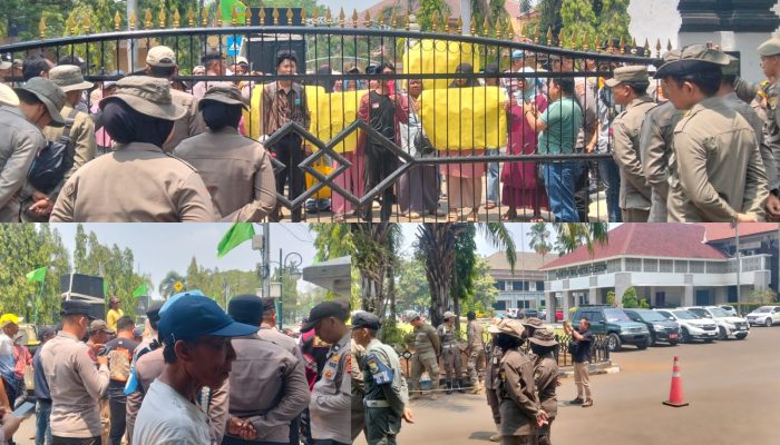 Demo PKL Bona di Depan Kantor Wali Kota Cilegon Berakhir Tanpa Tanggapan, Pedagang Menunggu Kepastian