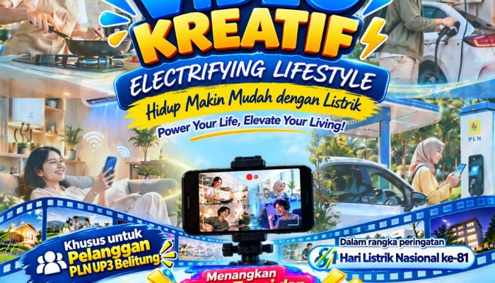 PLN UP3 Belitung ajak masyarakat hidup sehat dan kreatif melalui olahraga serta kompetisi video berhadiah total Rp5 juta