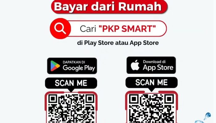 Aplikasi PKP SMART menyediakan pembayaran tagihan air Tirta Pinang melalui QRIS dan virtual account secara online