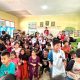 Di Tengah Duka Kebakaran Dusun Serdang, Bunda Debby Berusaha Kembalikan Senyum Anak-anak
